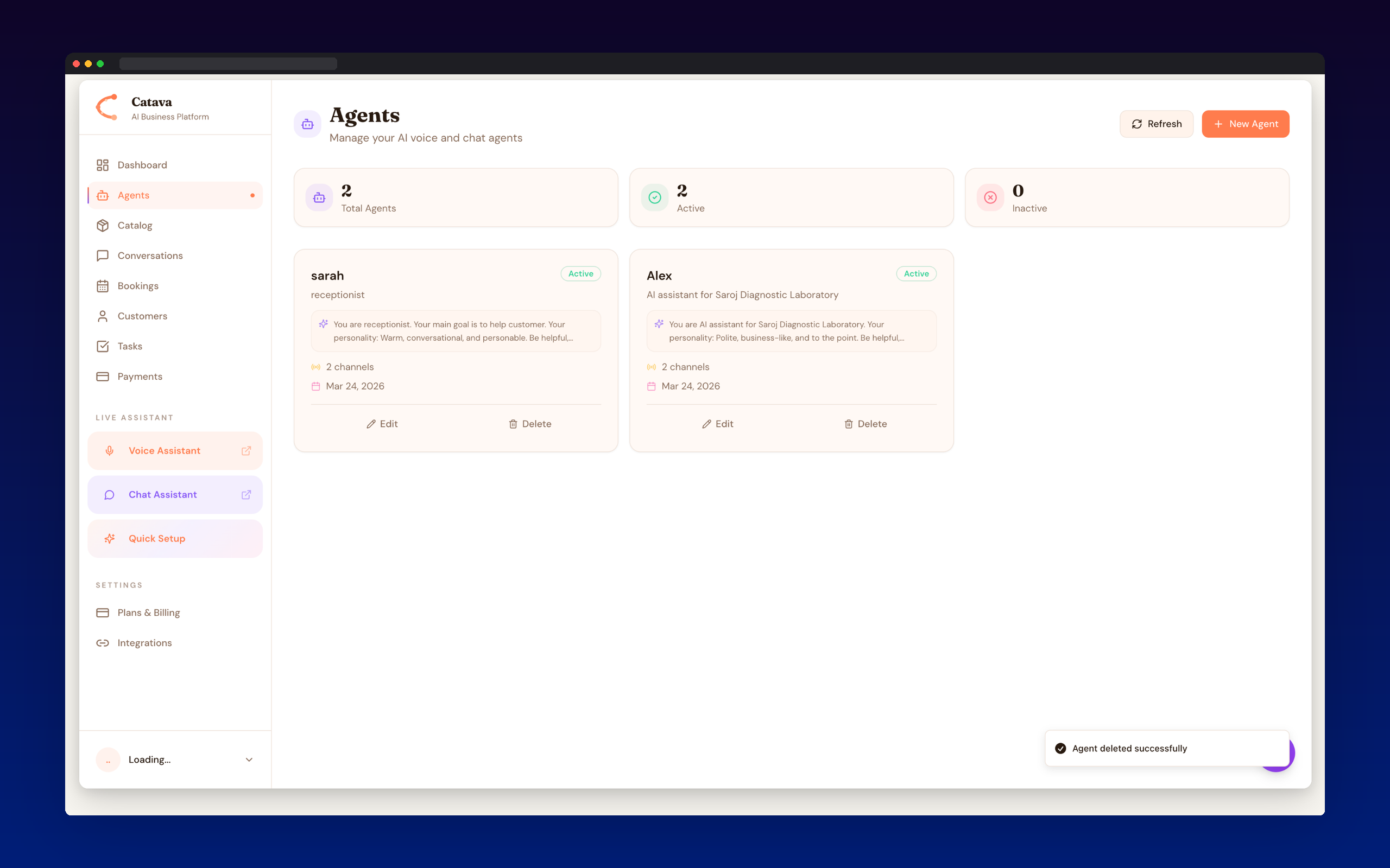 Catava AI Receptionist screenshot 2