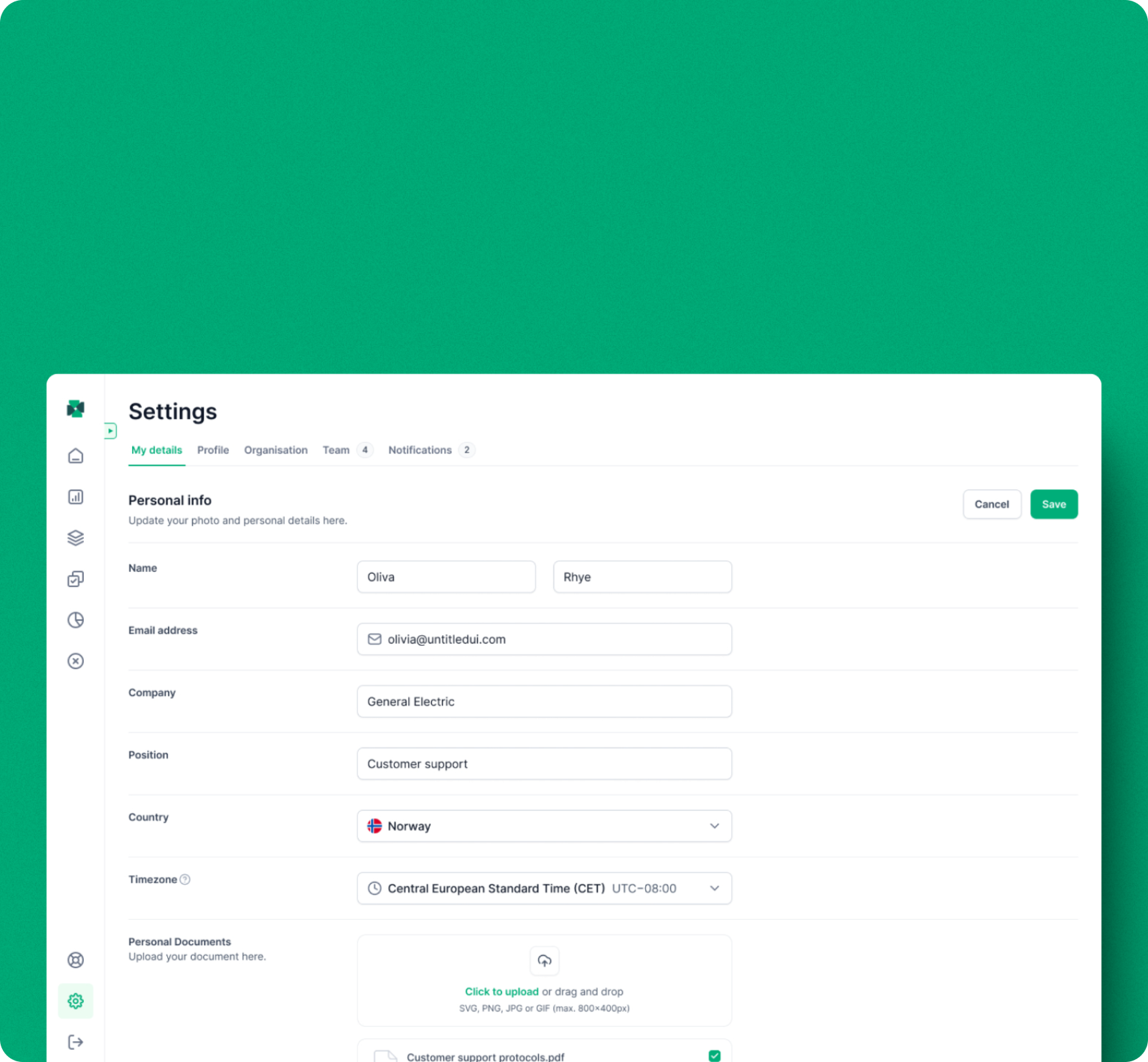 Evidi Customer Portal screenshot 9